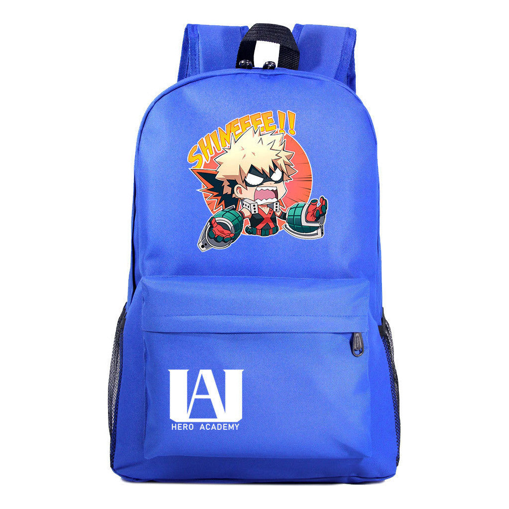 Cartoon Fashion Anime My Hero Academy Printed Youth Student Backpack Men's And Women's Leisure Backpack
