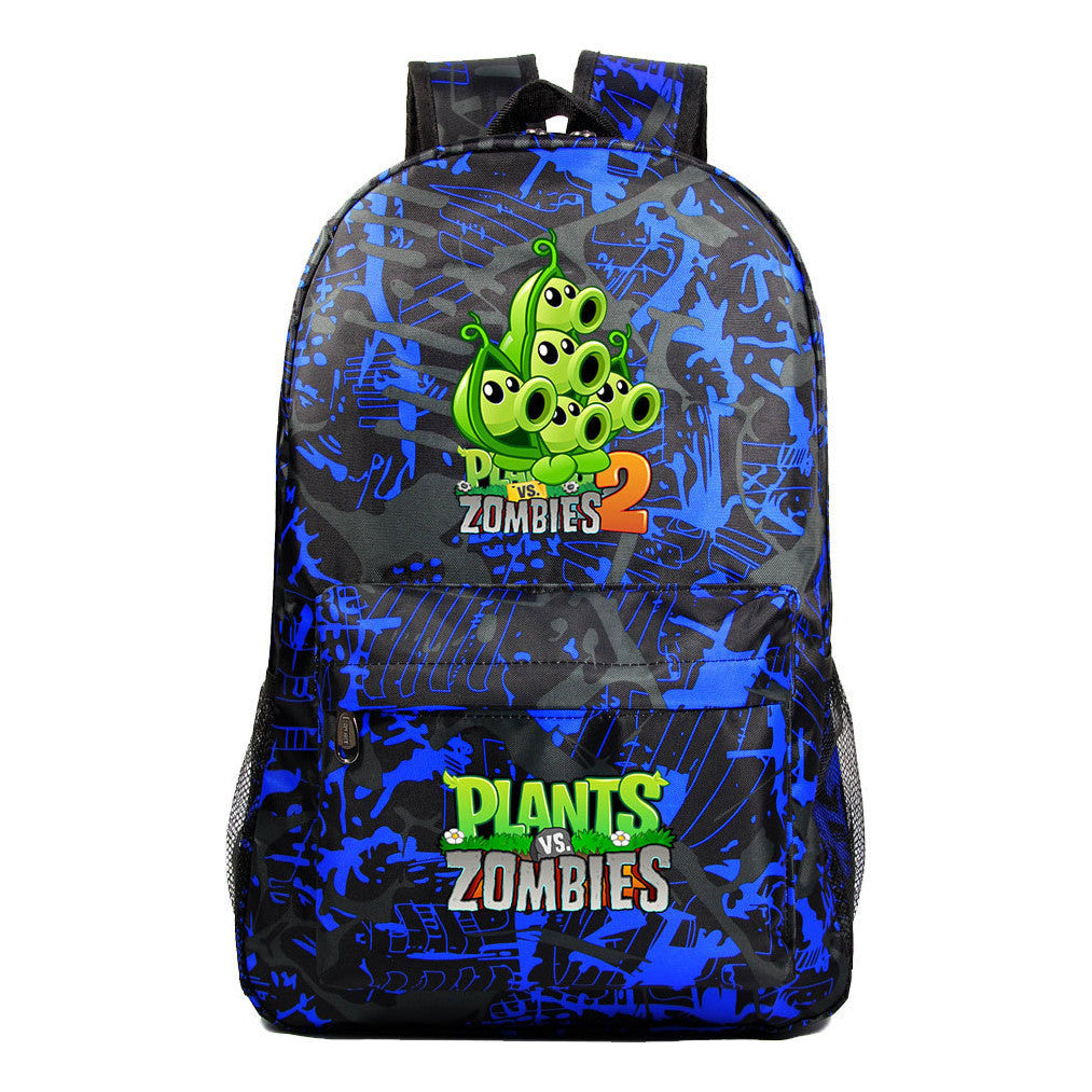Game Plants Youth Student School Bag Men's And Women's Leisure Backpack