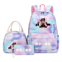 Teenage Student Girl Backpack Lunch Bag Three Piece Set Backpack