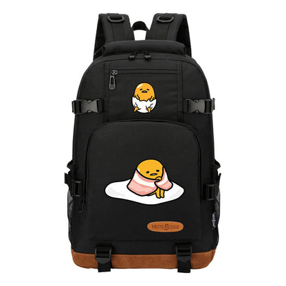 Lazy Egg Teenage Student Backpacks Boys And Girls Backpack