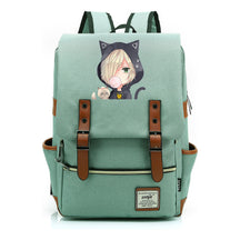 Yuri On The Ice Student Backpack, Men's And Women's Leisure Belt Buckle Backpack