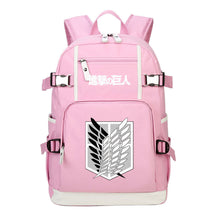 Giant Wings Of Cartoon And Anime Attack Youth Student Backpack, Leisure Travel Backpack