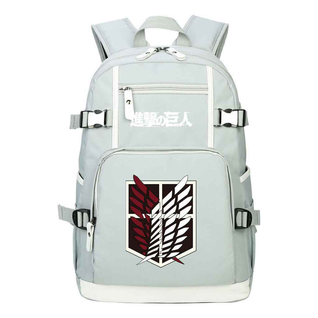 Giant Wings Of Anime Attack, Youth Student School Bag, Men's And Women's Backpack, Leisure Travel Backpack