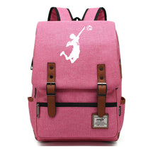 Volleyball Youth Printed Student School Bag Casual Belt Buckle Classic Backpack