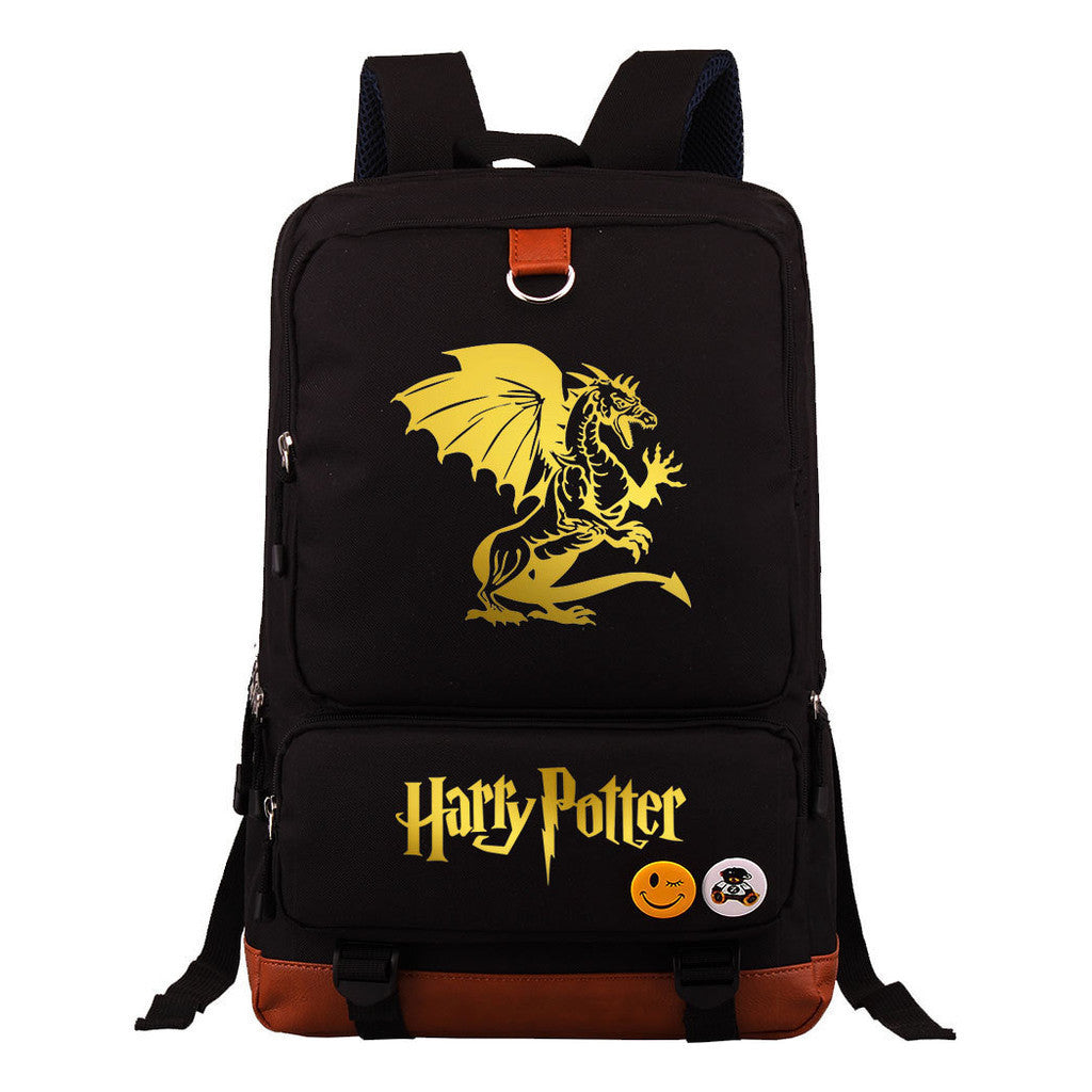 Golden Magic School Youth Student School Bag Large Capacity Travel Bag Men's And Women's Backpack