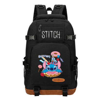 Interstellar Baby Stitch Printed Youth Student Backpack Boys and Girls Backpack