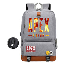 Apex Hero Print Usb Youth School Bag Leisure Travel Backpack