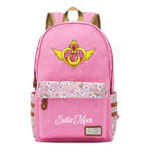 Anime Beauty Girl Warrior Youth School Bag Fragmented Flower Leisure Backpack