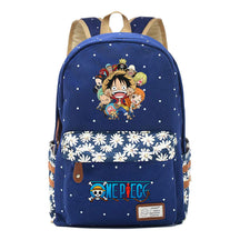 Anime Pirate King Lufei Printed Student School Bag Fragmented Flower Leisure Backpack