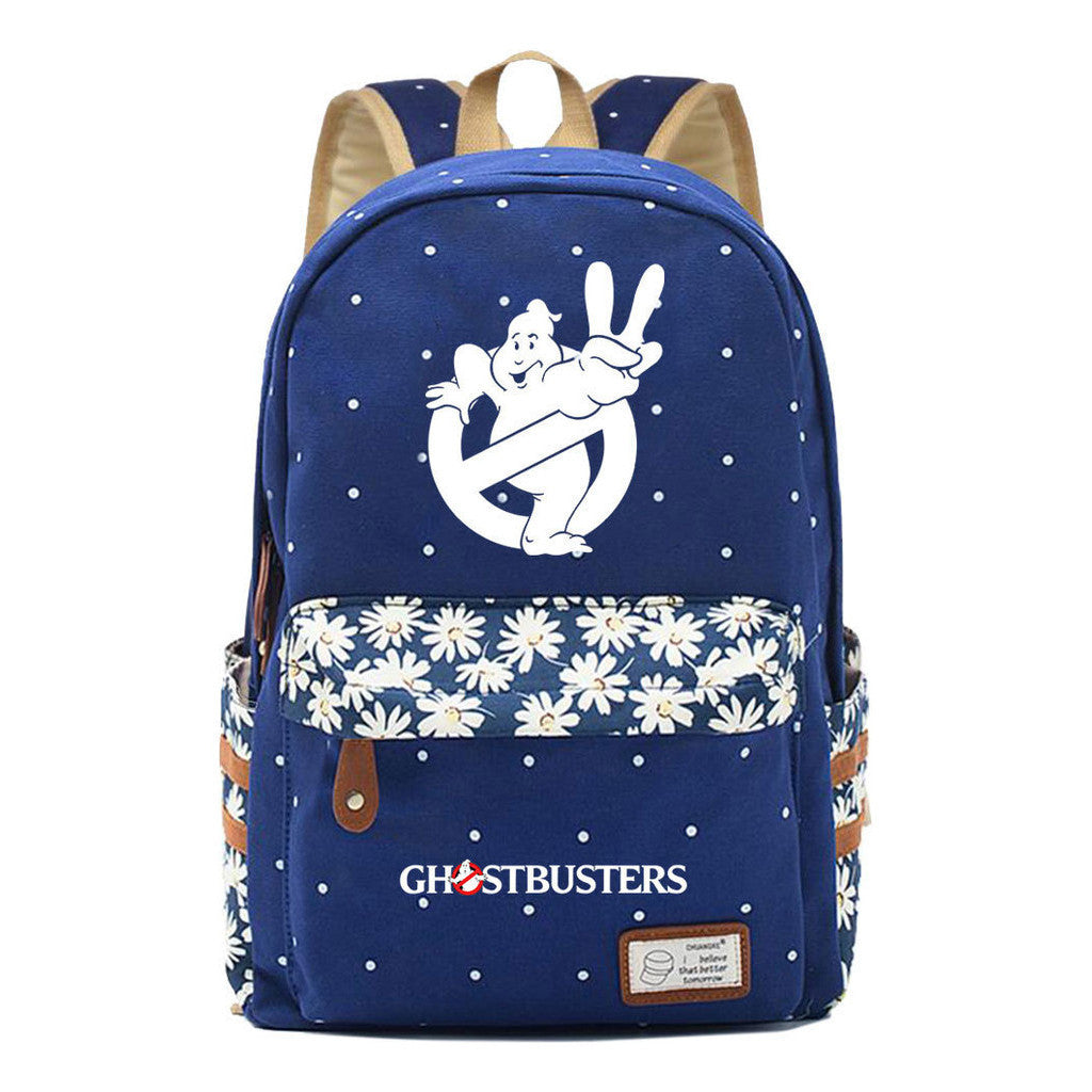 Devil Print Student Backpack, Fashionable And Casual Backpack