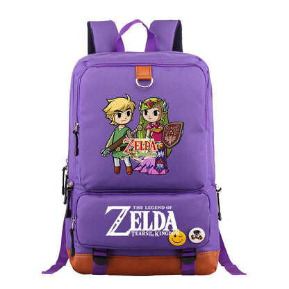 Printed Teen School Bag Travel Bag Backpacks