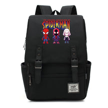 Superhero Print Youth Student Backpack For Men And Women, Casual Belt Buckle, Classic Backpack