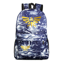 Golden Printed Youth Student Backpack Men And Women's Leisure Backpack