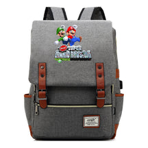 Game Super Mario Youth Student Backpack Usb Casual Backpack