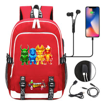 Printed Youth Student Backpack Usb Casual Backpack