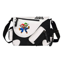 Super Mario Youth Student School Bag Canvas Shoulder Bag Casual Straddle Backpack