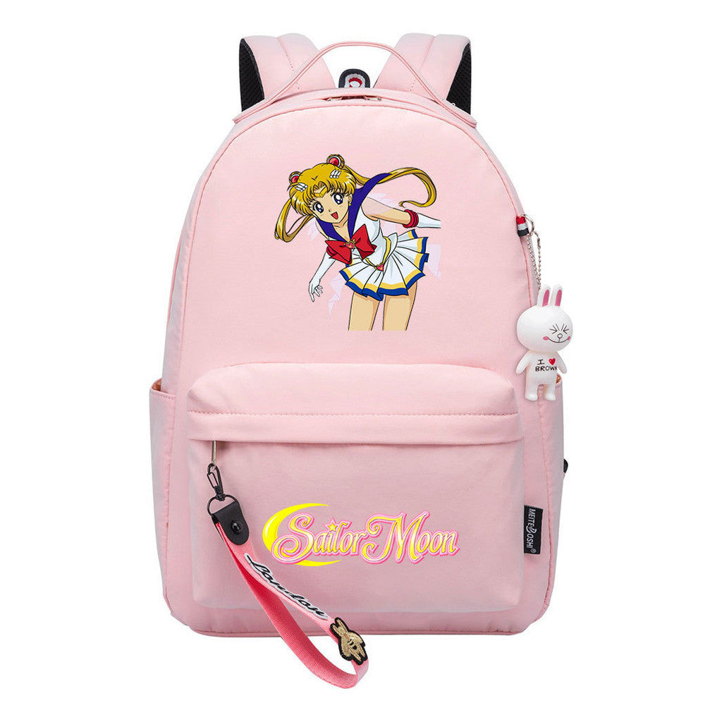 Beautiful Girl Warrior Printed Youth Student School Bag Men's And Women's Leisure Bag Women's Backpack