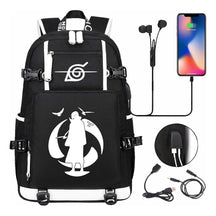 Naruto Usb Large Capacity Youth Student Backpack For Men And Women's Leisure Travel Backpack