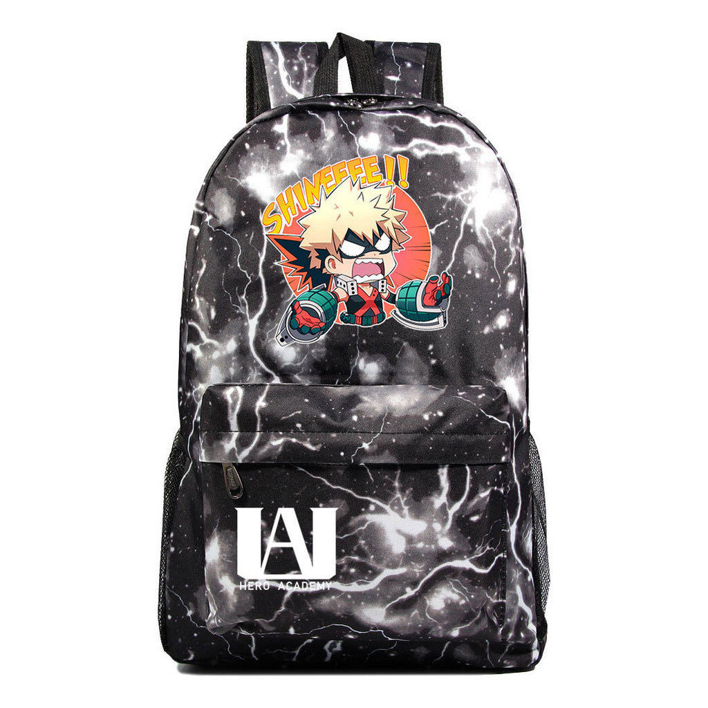 Cartoon Fashion Anime My Hero Academy Printed Youth Student Backpack Men's And Women's Leisure Backpack