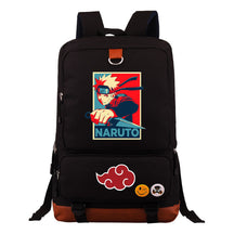 Cartoon Naruto Uchibo Youth Student School Bag Large Capacity Travel Bag Men's And Women's Backpack