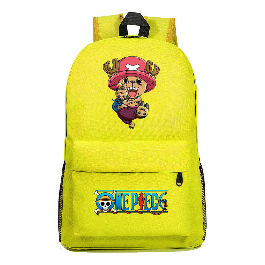Anime One Piece Print Joba Youth School Bag Men's And Women's Leisure Backpack