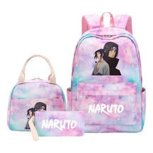 Naruto Student Girl Backpack Lunch Bag Three Piece Set Backpack Set