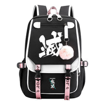 Cartoon Fashion Usb Youth Middle School Backpack For Boys And Girls Casual Woven Strap Flip Back Backpack