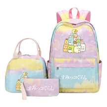 Game Corner Biology Youth Student Girls School Bag Lunch Bag Three Piece Set Backpack Set