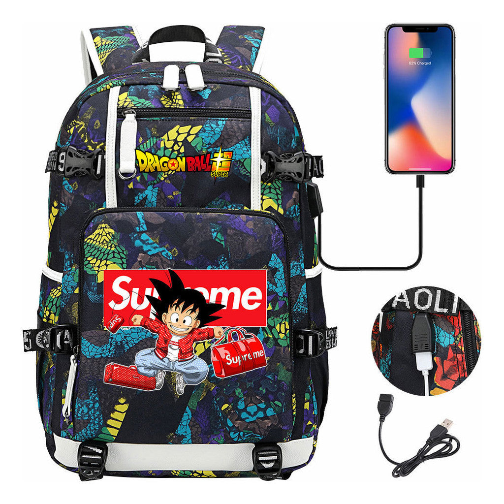 Usb Large Capacity Youth Student Backpack For Men And Women's Leisure Travel Backpack