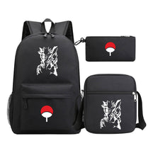 Anime Naruto Starry Sky Youth School Bag Three Piece Set For Men And Women Backpack Set
