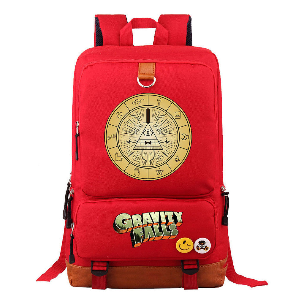 Strange Town Youth Student School Bag Large Capacity Travel Bag Men's And Women's Backpack