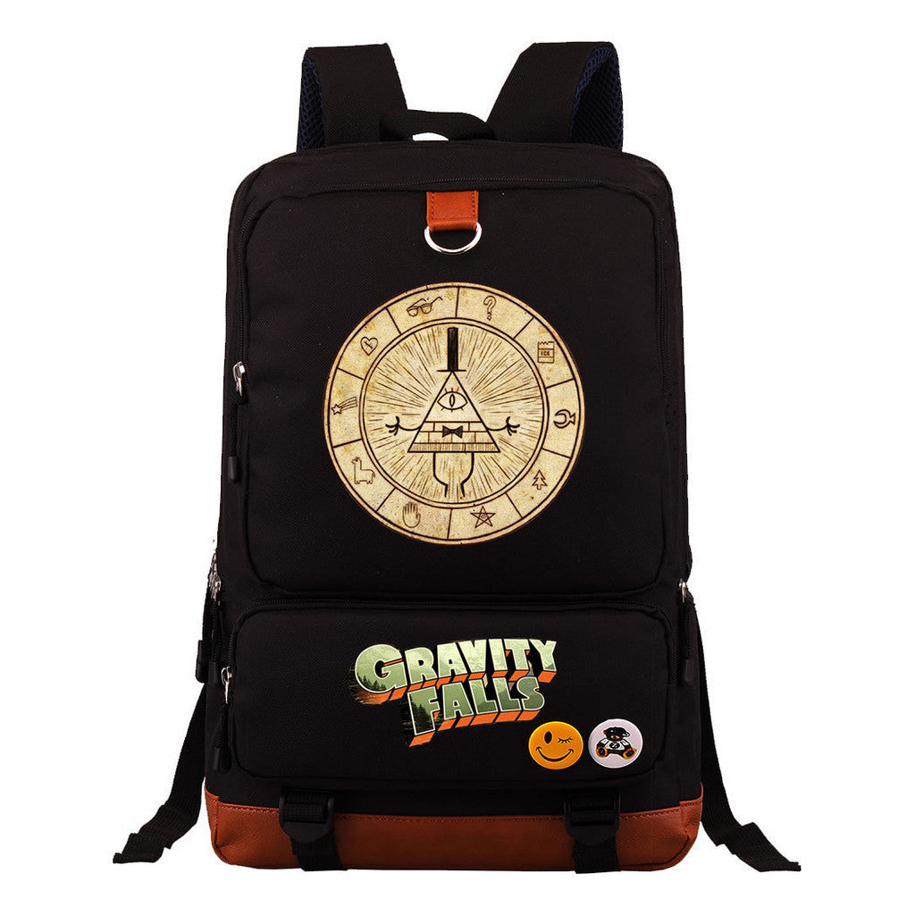 Strange Town Youth Student School Bag Large Capacity Travel Bag Men's And Women's Backpack