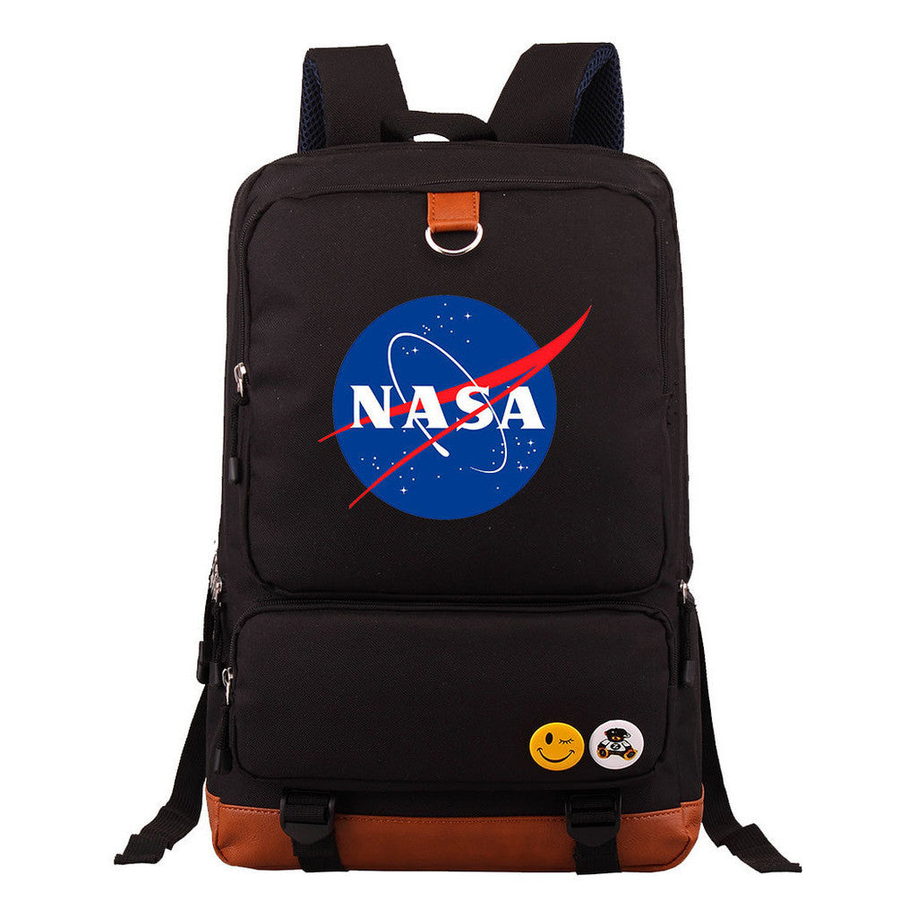 Nasa Fashion Printed Youth Student School Bag Large Capacity Travel Bag Men's And Women's Backpack