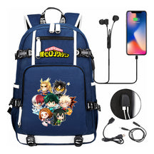 My Heroes Academy Usb Youth Student Backpack For Men And Women's Travel Backpacks