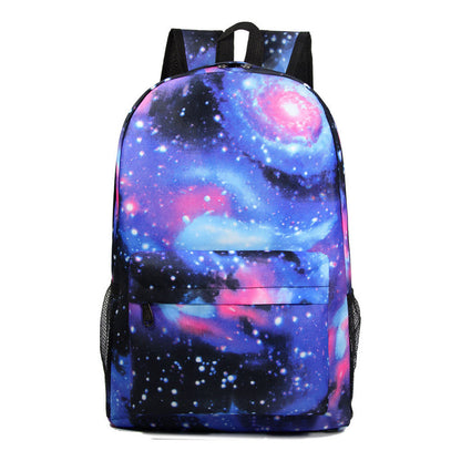 Printed Starry Sky Minimalist Youth Student Backpack For Men And Women's Leisure Travel Backpack