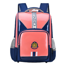 Shiny Leather Waterproof Elementary School Backpack With Anti Slip Foot Nails