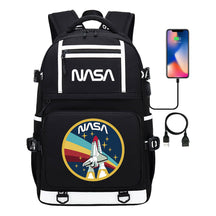 Fashionable Space Printed Usb Student Backpack Backpack Leisure Travel Backpack