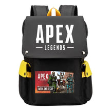 Apex Hero Print Usb Charging Cap Head Style Student School Bag Casual Backpack