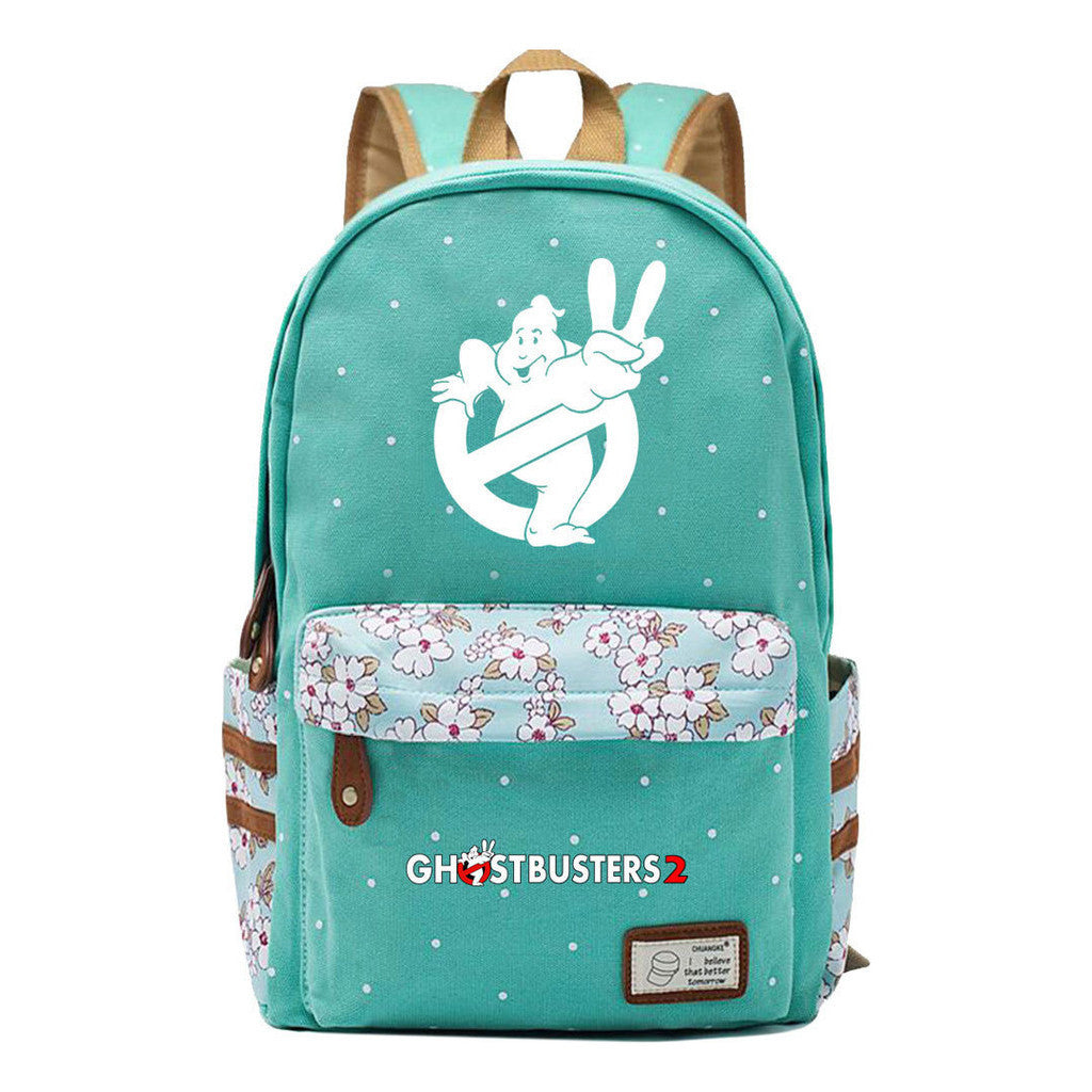 Devil Print Teenage Girl Backpack, Fashionable And Casual Backpack
