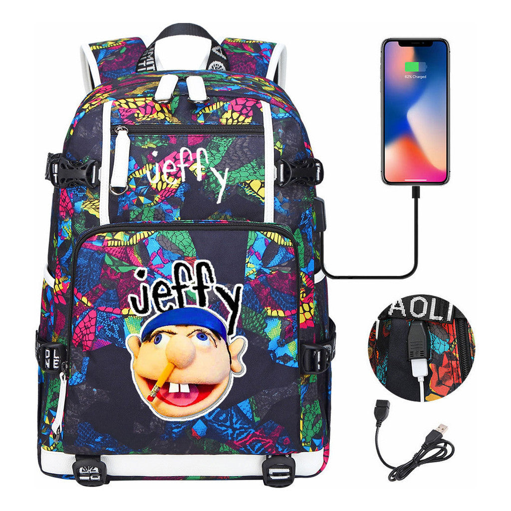 Printed Teenage Student Backpack, Men's And Women's Backpacks, Leisure Travel Backpacks