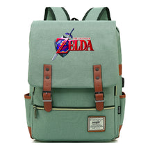 Printed Youth Student Backpack Usb Men's And Women's Casual Backpack