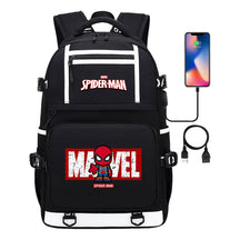 Superhero Printed Youth Student Backpack Men And Women's Leisure Travel Backpack