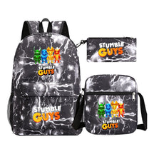 Printed Youth Student School Bag Three Piece Set Men's And Women's Shoulder Set Backpack