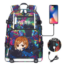 Printed Usb Youth Student Backpack For Men And Women's Leisure Large Capacity Travel Backpack