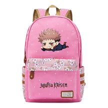 Cartoon Teenage Girl Student Backpack Casual Canvas Backpack