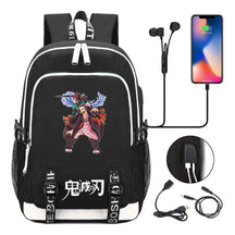 Comic Cartoon Fashion Youth Student Backpack Usb Men's And Women's Casual Backpack