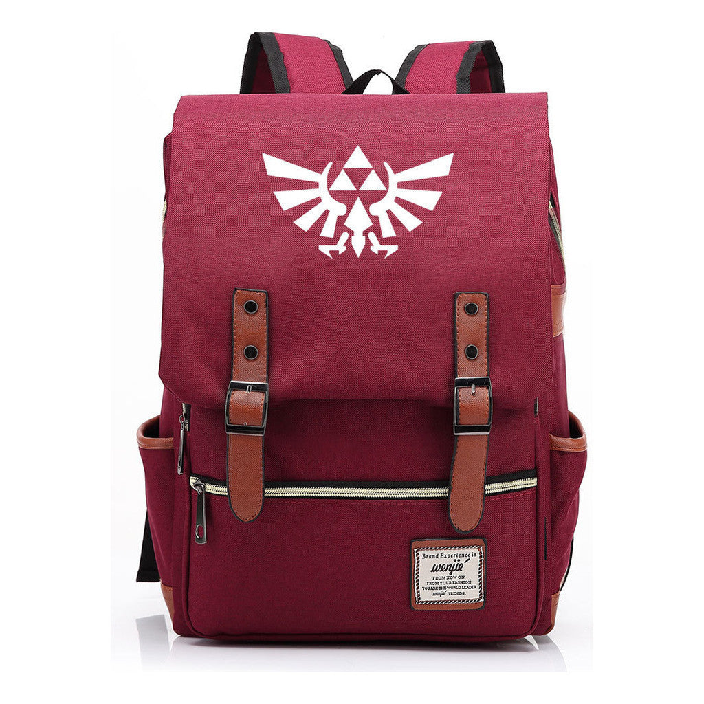 Game Peripheral Zelda Printed Youth Student Backpack For Men And Women Casual Classic Backpack