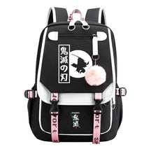 Cartoon Fashion Usb Youth Middle School Backpack For Boys And Girls Casual Woven Strap Flip Back Backpack