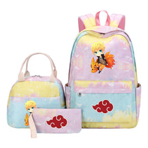Naruto Girls School Bag Lunch Bag Three Piece Set Backpack Set
