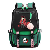 Cartoon Fashion Usb Student Backpack With Casual Woven Strap Flip Back Backpack